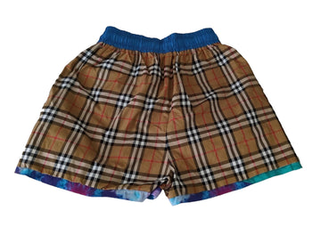 Burberry Tie Dye Swim Shorts Nova Check Reversible XS Small 28-30" Waist
