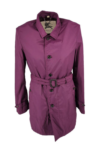 Burberry Rain Coat IT 50 M Medium 40" Chest Purple Lightweight