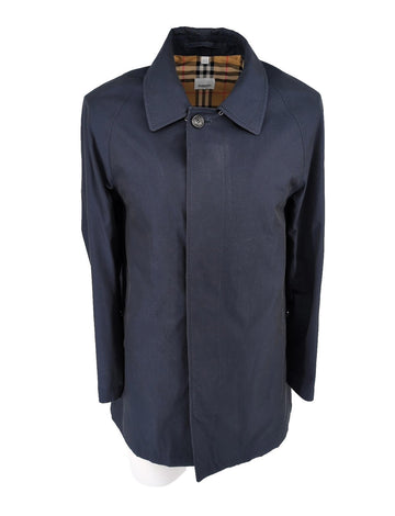 Burberry Car Coat Camden IT 46 UK 36" Chest Check Mens Navy XXS XS Midnight