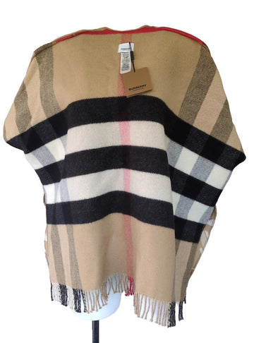 Burberry Cape Wool Cashmere XS S M L XL One Size TB Monogram Nova Check BNWT