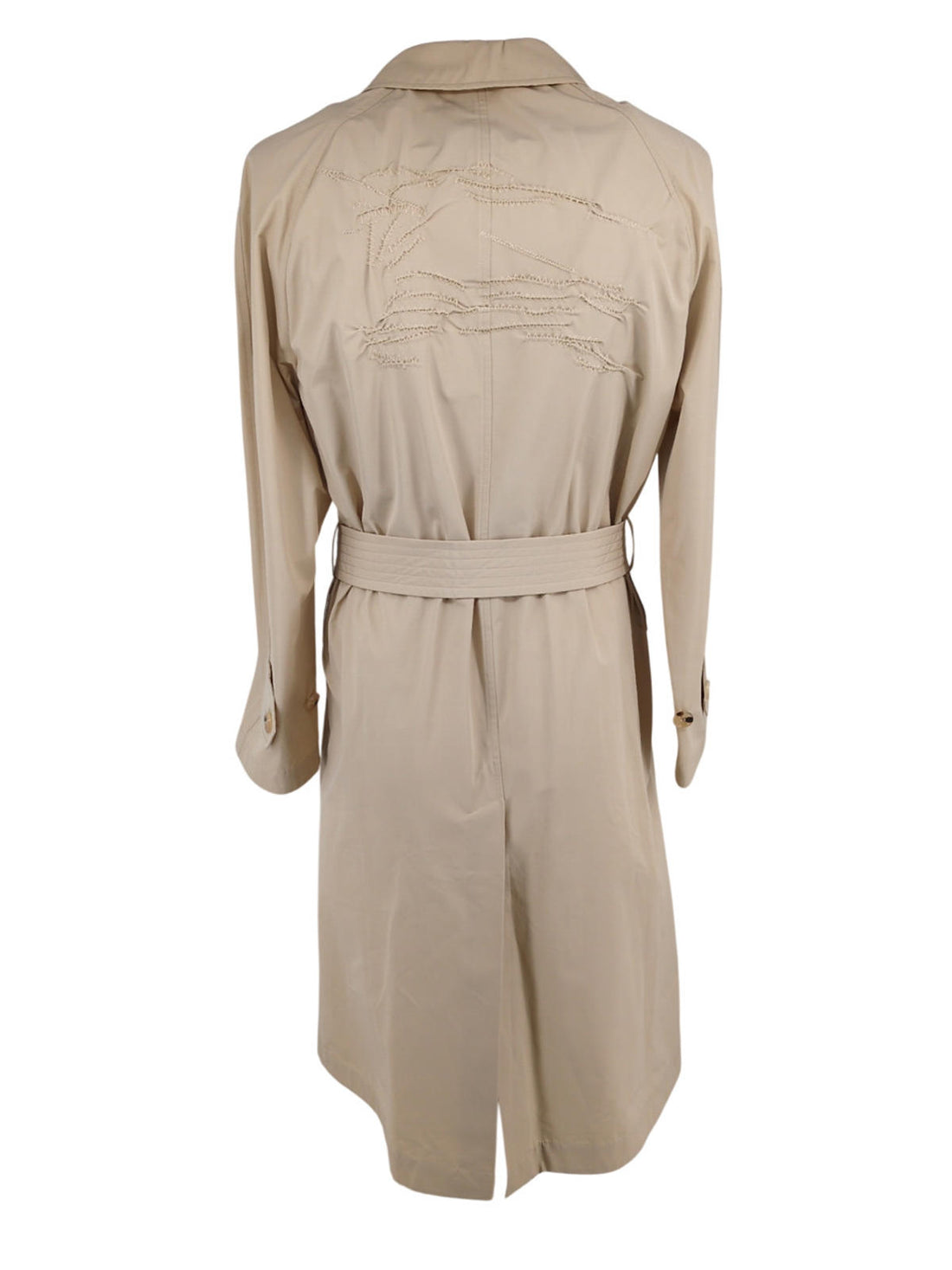 Burberry Trench Coat IT 48 S EKD Cotton Blend Trench Logo Sand New 38" Chest Car