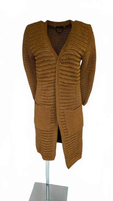 BNWOT Burberry Italy Runway Coatigan Heavy Jacket Cardigan XS