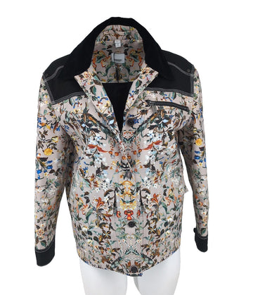 Burberry Bomber Jacket 6 UK Italian Floral Black Runway USA 4 IT 38 XS Rare