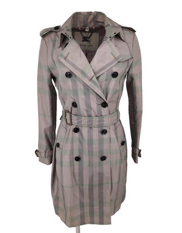Burberry Trench Coat 8 UK Kensington Pink S US 6 Lightweight Mid Length