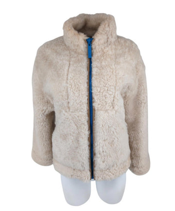 Burberry Coat 6 UK Suede Shearling Leather USA 4 IT 38 XS Bomber Jacket Italy