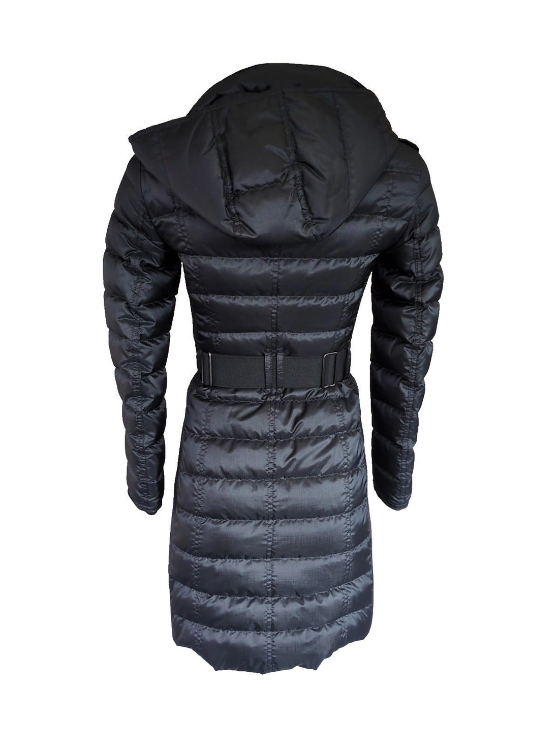 Burberry Puffer Coat XXS UK 2 USA 0 Jacket Black Down Hooded Abbeydale